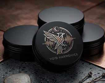 Round tin boxes with your band's name or logo | Merch for bands | Bulk Pricing