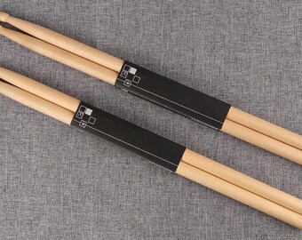 Custom drumsticks | 5A type | Engraved with your band name or logo | Bulk pricing