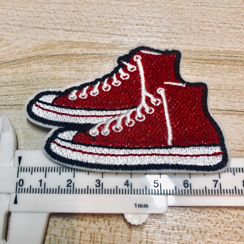 Iron on Patch Red Shoes Sewing Patch Embroidered Patch Patch Etsy