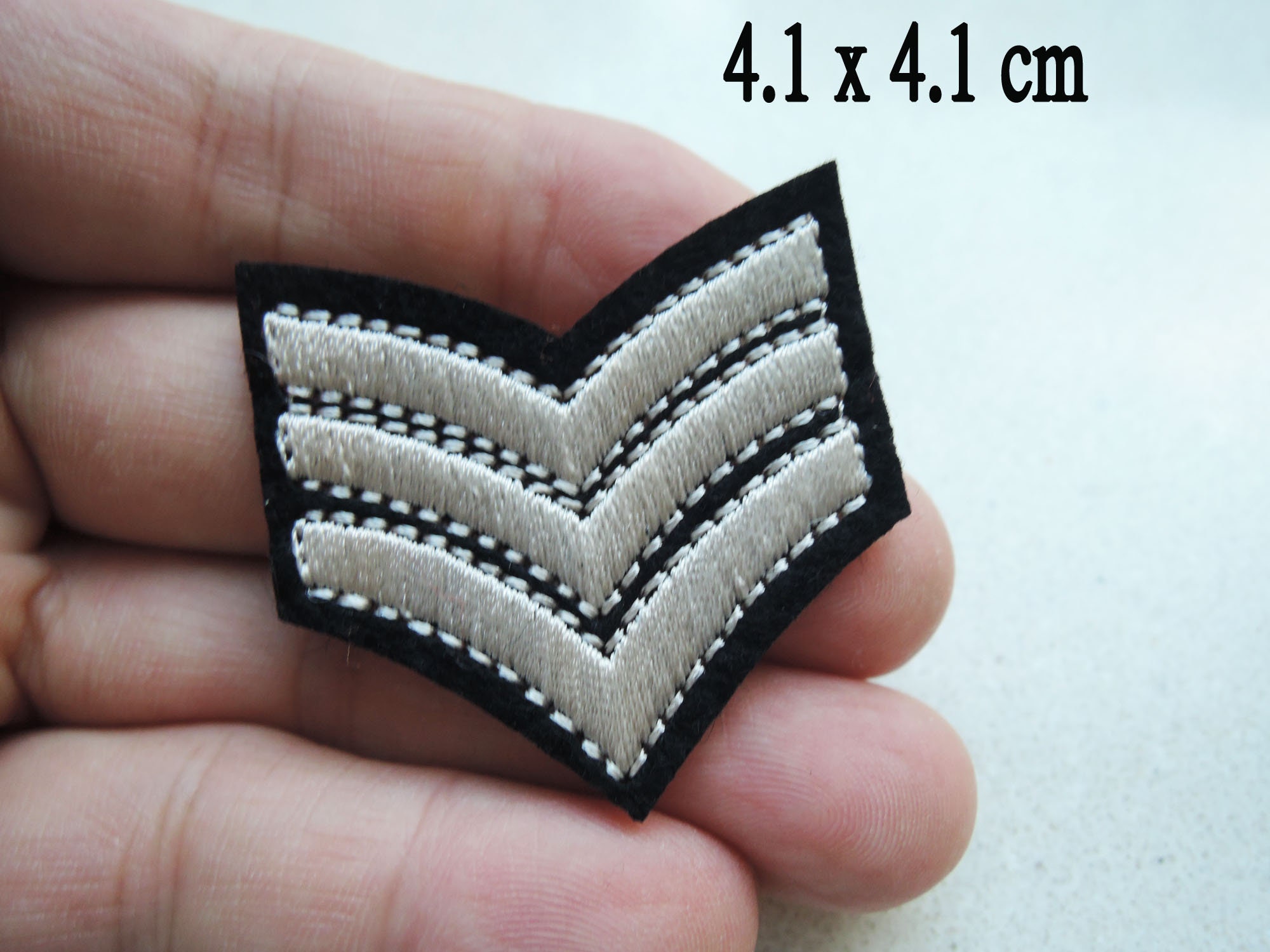 Foulard Brodé Grade US Army – Sergent D'état-major (SSG) E6, Neuf