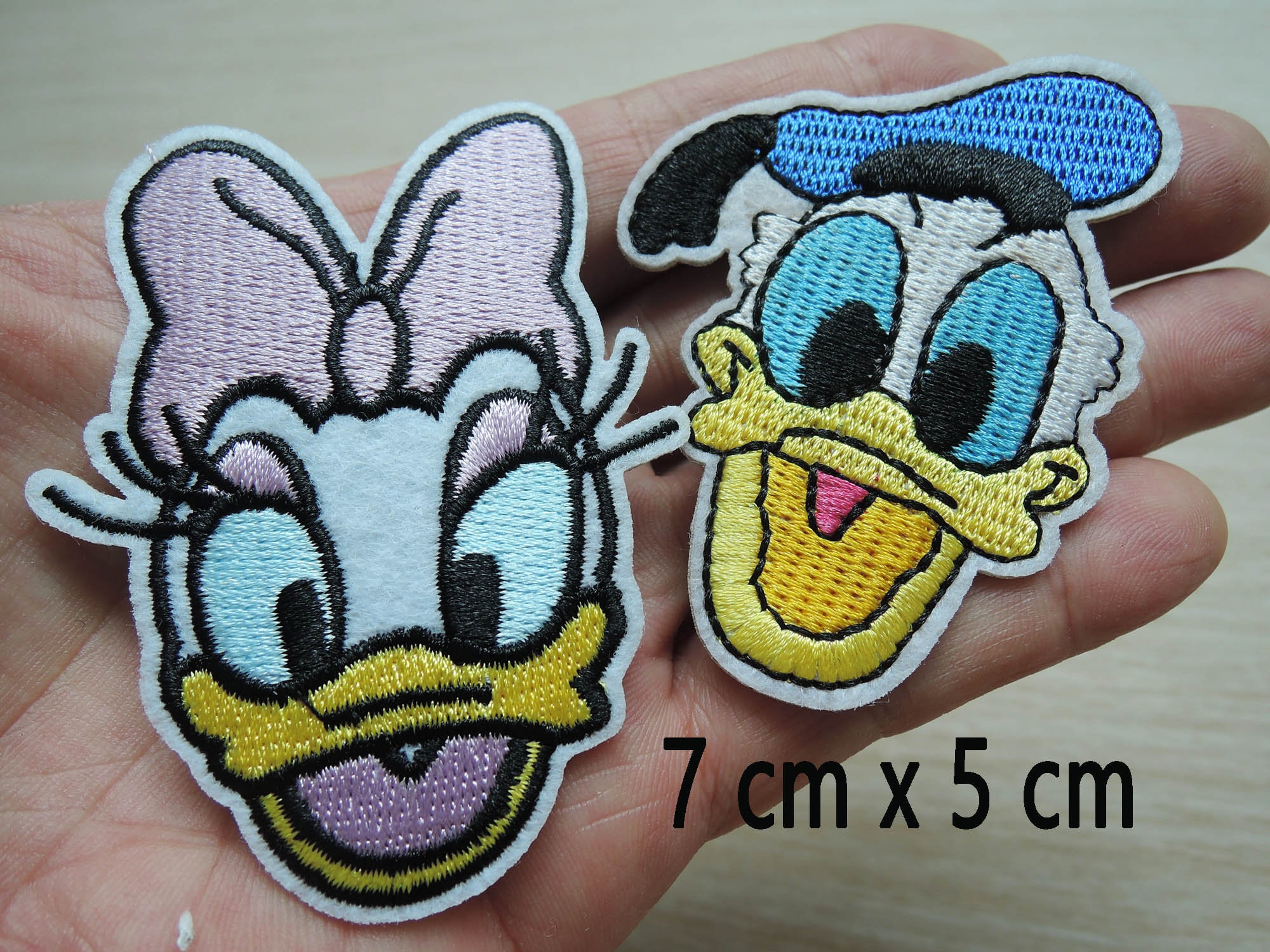 Donald Duck Iron on Patch Duck Patches Heart Patches Iron on 