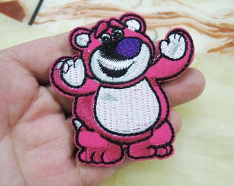 Pink Patches - 1 pcs of Iron on Patch or Sew on Patch Bear