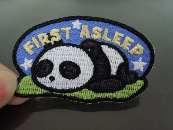 Panda patch, cute patches, self adhesive patch, animal patch, diy  embroidery patch, patch for clothing, patch for hats, patch for jacket