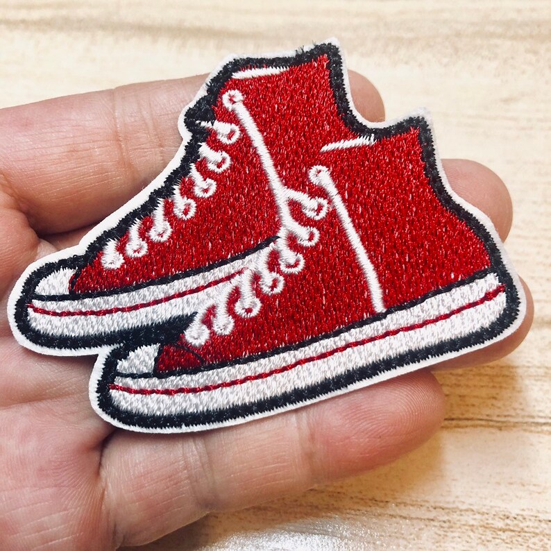 Iron on Patch Red Shoes Sewing Patch Embroidered Patch Patch Etsy