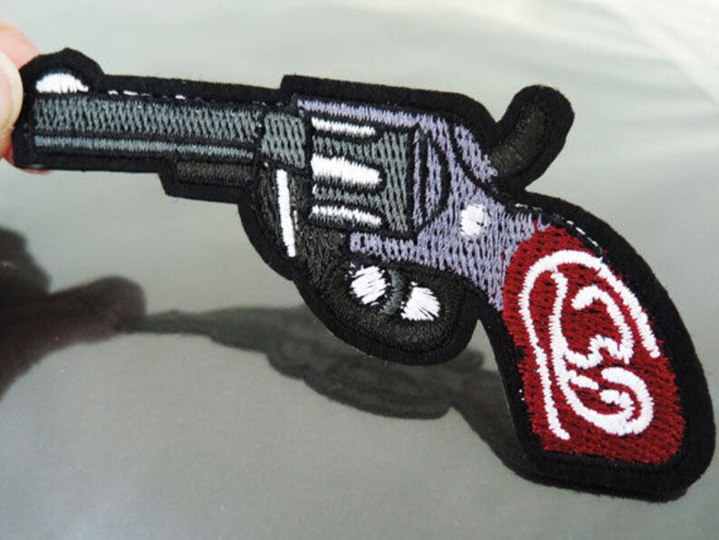 Gun Patches Iron on Patch or Sewing on Patch Short Gun Patch Etsy