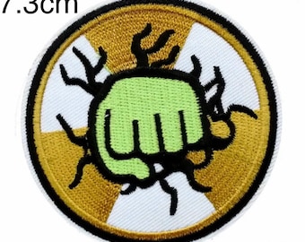 Iron on Patch - Fist Blast Wall Patch Iron on Patches or Sew on Patch Embellishment Sewing Patch