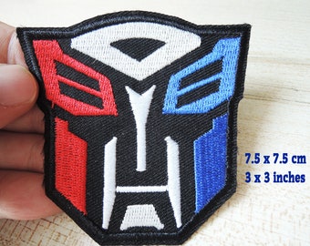 Iron on Patch - The Transfomers Robot Head Sewing Patch Embroidered Patch Patch for Jacket