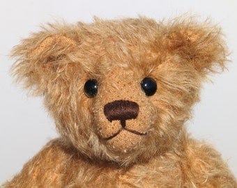 Jack is a charming, traditional one of a kind artist bear in German mohair by Barbara Ann Bears