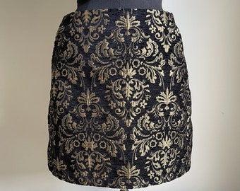 Vintage Urban Outfitters black brocade mini skirt, Boho Goddess Vibes!