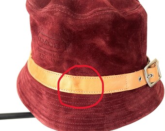 Coach suede bucket hat Vintage 2003 Coach Soho Suede Bucket Hat in Camel #2770  main image 2
