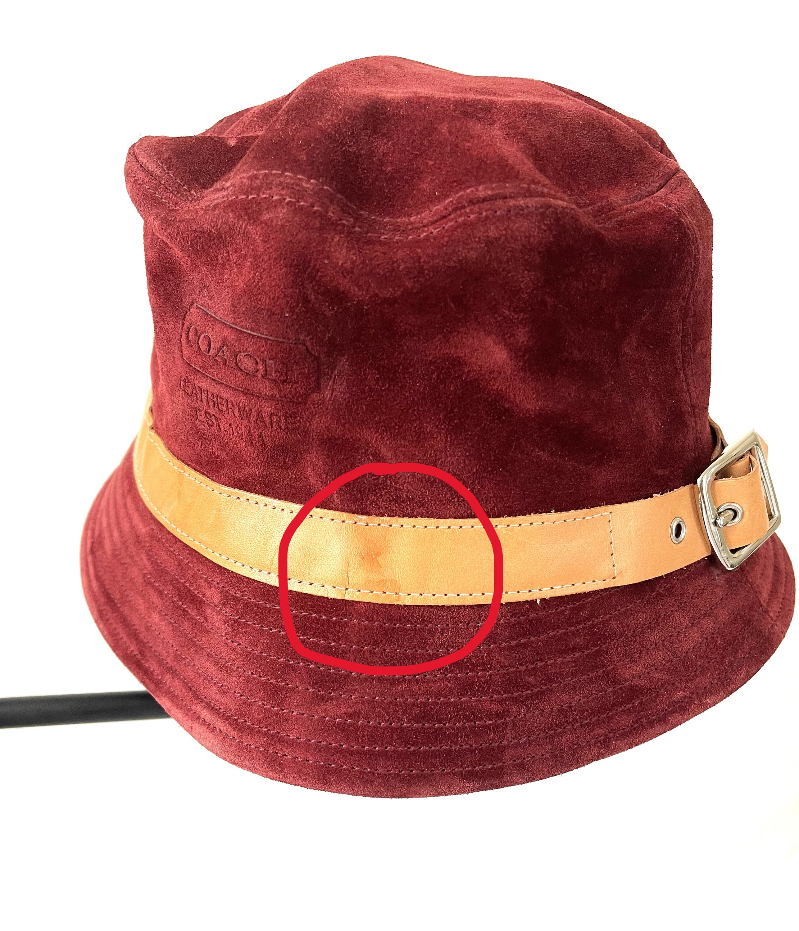 Suede Coach Bucket Hat, Size P/small, ADORABLE! - Etsy