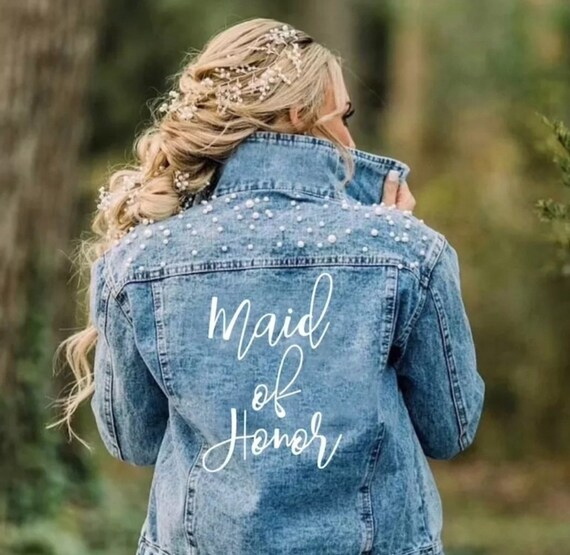 Bride Denim Jacket Custom MRS Jacket 