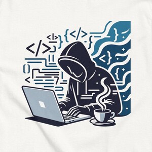 Coding in the Zone T-Shirt, Developer Graphic Tee, Programmer Apparel, Coffee Lover Gift