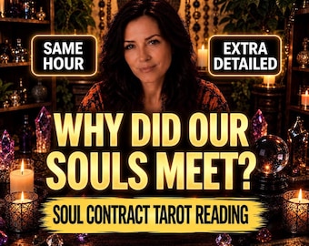 Seelenvertragslesung, Karmische Beziehungs-Tarot, Einblick in Verbindungen zu früheren Leben, Lieferung innerhalb einer Stunde, Psychische Liebeslesung