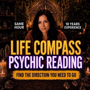 Same Hour Psychic Life Compass Reading, Soul Path Tarot Reading Accurate, Intuitive Spiritual Guidance, Career, Love, Future Prediction