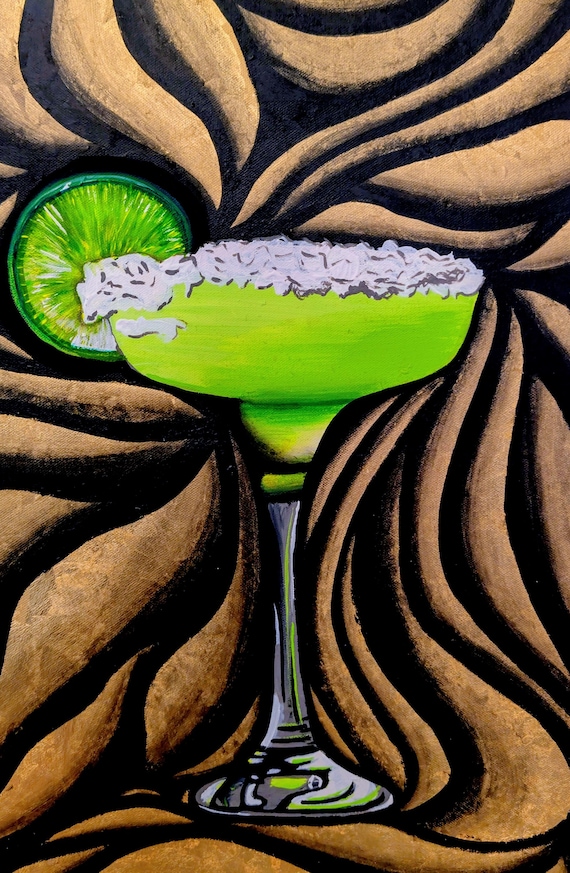 Margarita Original Acrylic Painting on 18x24 Inch Canvas