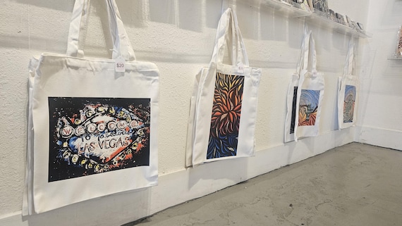 Bex Nikols Canvas Tote Art Bags 15x16 inch