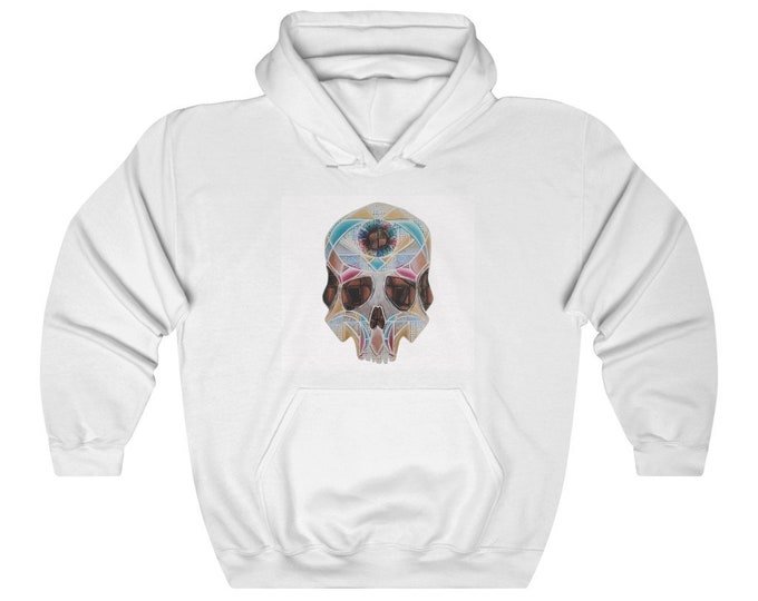 Art Deco Skull Unisex Heavy Blend Hooded Sweatshirt