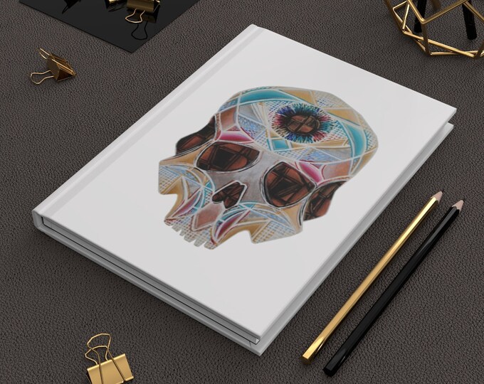 Art Deco Skull- Hardcover Journal Matte