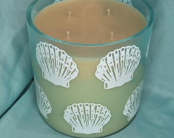 Beach-Scented Upcycled Candle