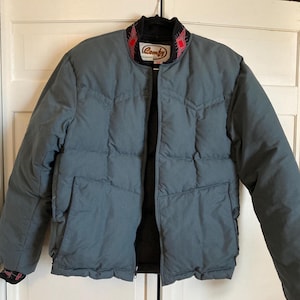 Vintage Western Comfy Down Jacket - Etsy