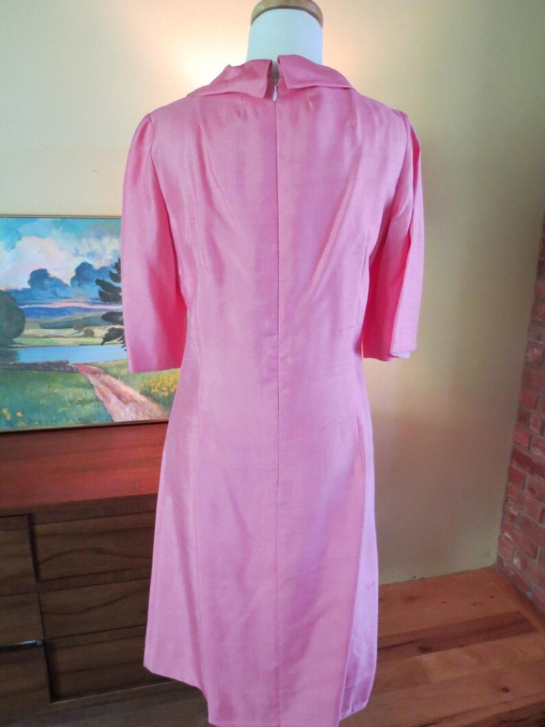 Mid Century Pink Shantung First Lady Dress. Jackie O. Size 6. | Etsy