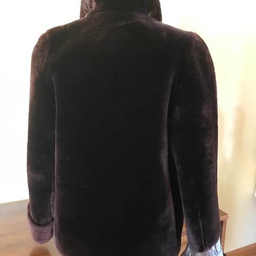 Mouton 1940's shops 1950's VINTAGE Mouton Sheared Sheepskin SWING Coat Jacket Huge Cuffs