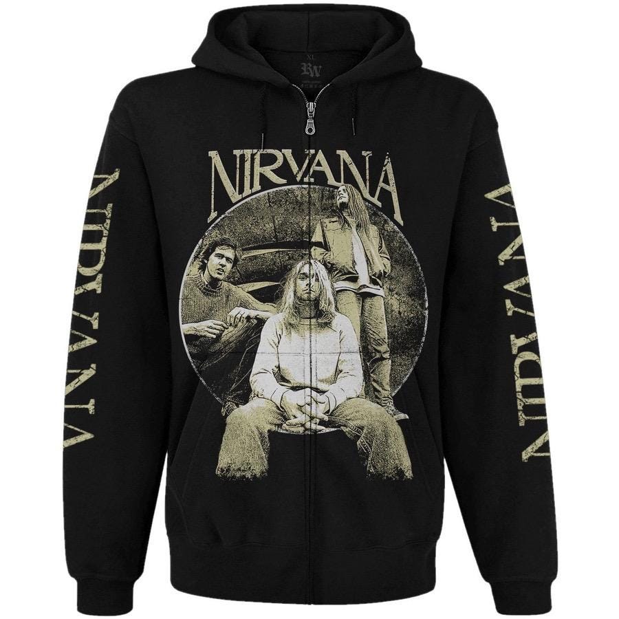 Nirvana Zip Hoodie - Etsy