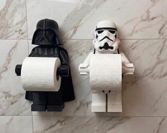 Stormtrooper or Darth Vader toilet paper holder