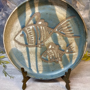 Vintage Studio Pottery Fish Plate