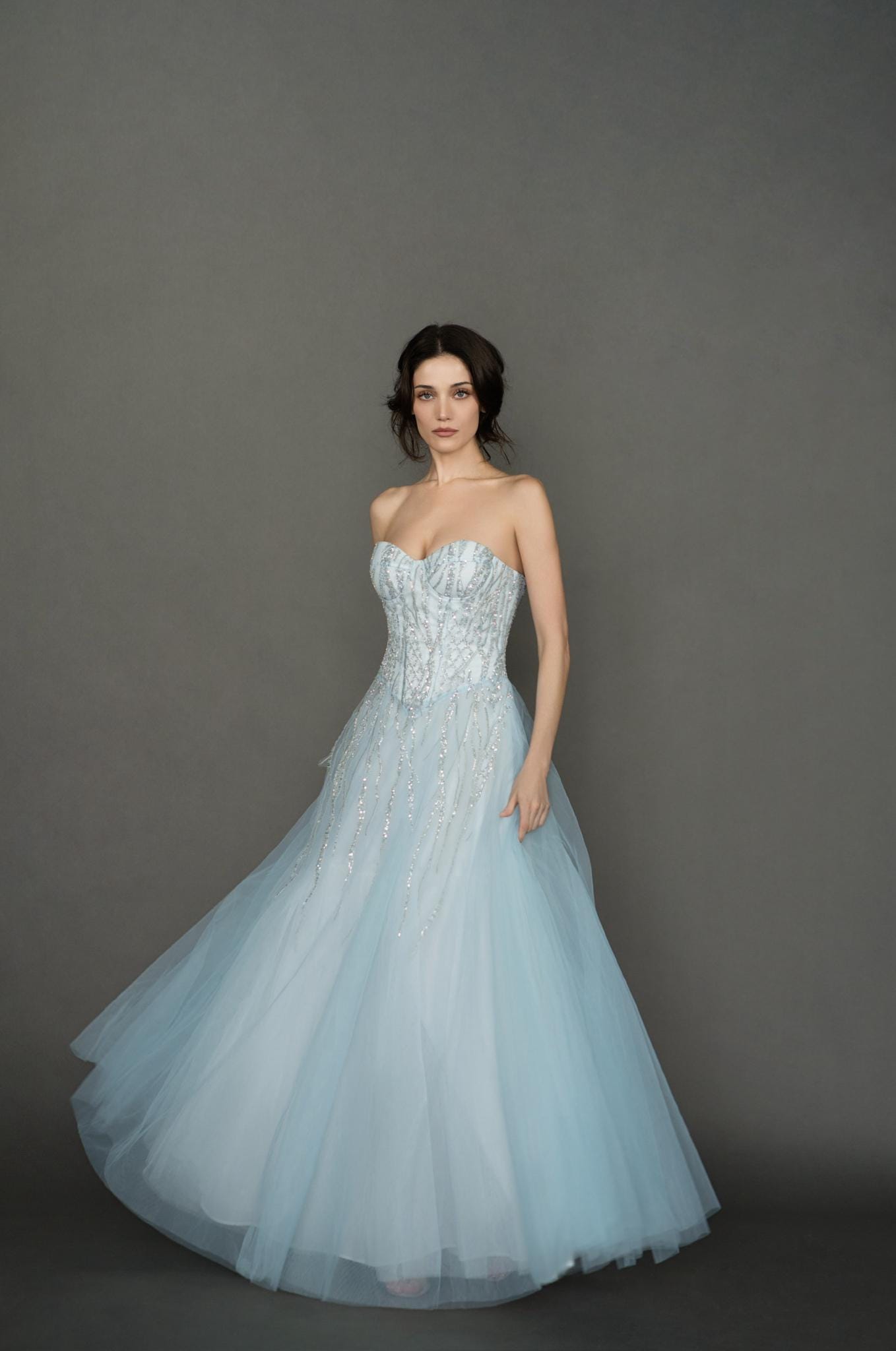 Blue Crystal Gown