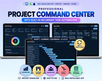 Project Management App Team Project Task Tracker Project Planner Timeline Kanban Board Gantt Chart Eisenhower Matrix Business Dashboard