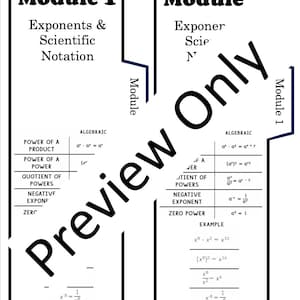 Editable 8th Grade Math Journal Tabs (Instant Download)