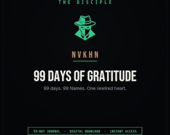 99 Days of Gratitude Journal PDF | Islamic Gratitude Practice | 99 Names of Allah | Muslim Journal | Digital Download