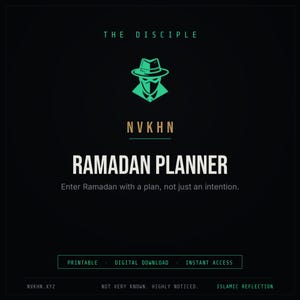 Ramadan Planner PDF | Daily Worship Tracker + Quran Log | Islamic Printable | Muslim Digital Download image 1