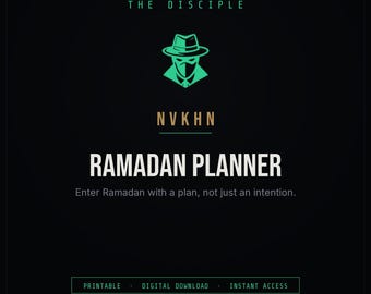 Agenda Ramadan PDF | Suivi des prières quotidiennes + Journal de lecture du Coran | Document islamique à imprimer | Téléchargement numérique musulman
