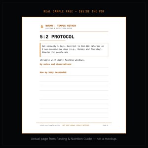 Intermittent Fasting Guide PDF | Beginner Fasting Planner + Tracker | Fasting Schedule + Meal Log | Digital Download image 5