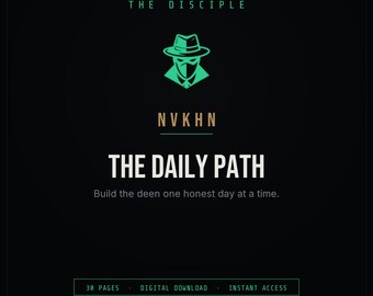 Spiritual Discipline Guide PDF | Daily Practice Framework + 30-Day Roadmap | Islamic Self Improvement | Digital Download