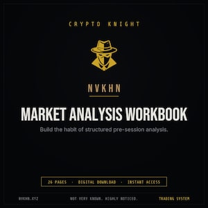 Crypto Market Analysis Workbook PDF | Top-Down Trend Structure + Trade Thesis Builder | Digital Download
