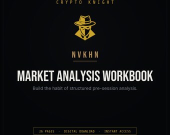 Crypto Market Analysis Workbook PDF | Top-Down Trend Structure + Trade Thesis Builder | Digital Download