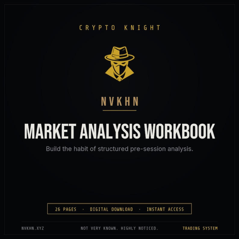 Crypto Market Analysis Workbook PDF | Top-Down Trend Structure + Trade Thesis Builder | Digital Download image 1