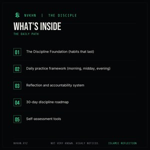 Spiritual Discipline Guide PDF | Daily Practice Framework + 30-Day Roadmap | Islamic Self Improvement | Digital Download image 2