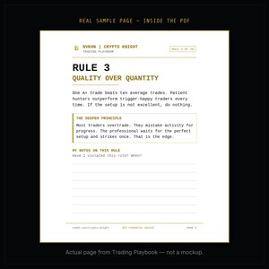 Crypto Trading Playbook PDF | NVKHN Trading System Guide | Beginner Crypto Strategy | Digital Download image 5