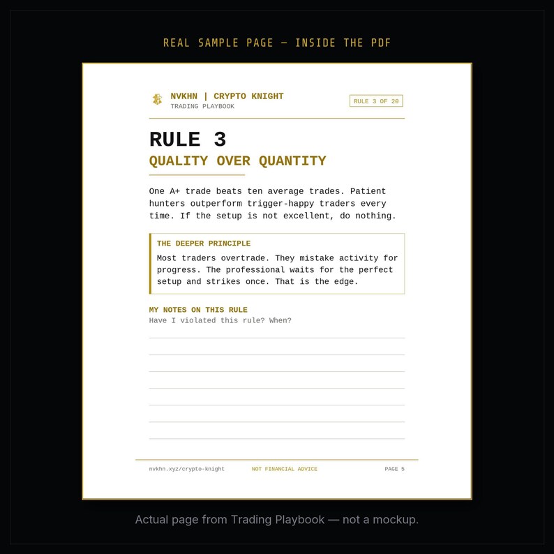 Crypto Trading Playbook PDF | NVKHN Trading System Guide | Beginner Crypto Strategy | Digital Download image 5