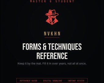 Wing Chun Forms Reference PDF | Techniques Drills + Training Cues | Quick Reference Guide | Digital Download