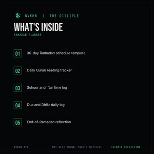 Ramadan Planner PDF | Daily Worship Tracker + Quran Log | Islamic Printable | Muslim Digital Download image 2