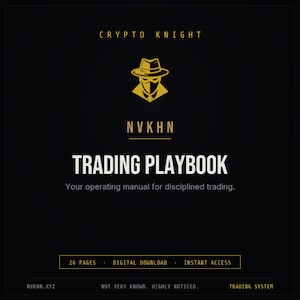 Crypto Trading Playbook PDF | NVKHN Trading System Guide | Beginner Crypto Strategy | Digital Download