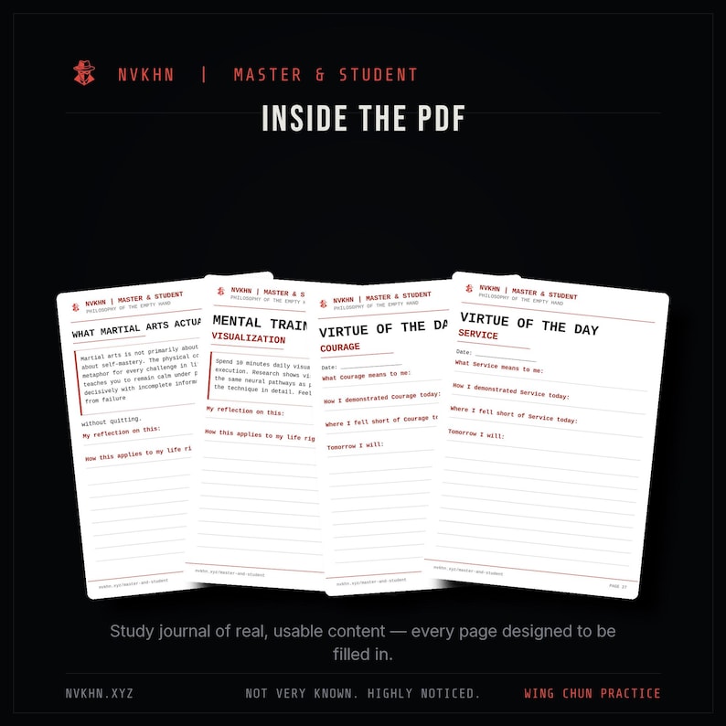 Martial Arts Philosophy PDF | Why We Train | Discipline + Mindset Guide | Digital Download image 4