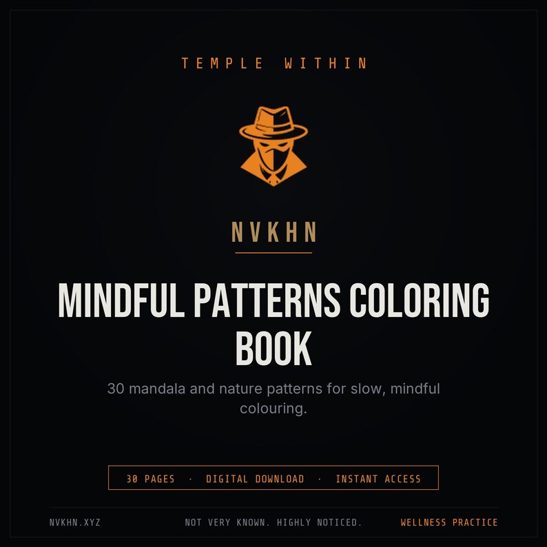 Livre de coloriage PDF « Motifs apaisants » | Mandalas nature 33 pages à colorier pour adultes (téléchargement numérique) image 1