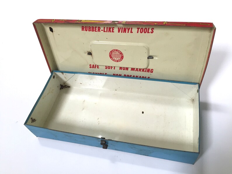 VINTAGE Busy Boy Tool Chest Box Metal Toy Box Boys Room Etsy